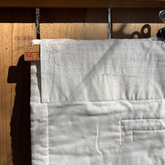 Handmade Quilt "Pomegranates Gone Wild" Black & Orange MCM White beads 36 x 31" - Picture 13 of 13